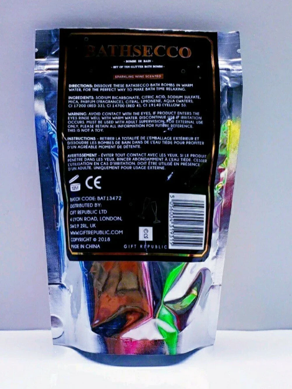 Gift Republic Prosecco Bath Bombs- Sparkling Wine Scented